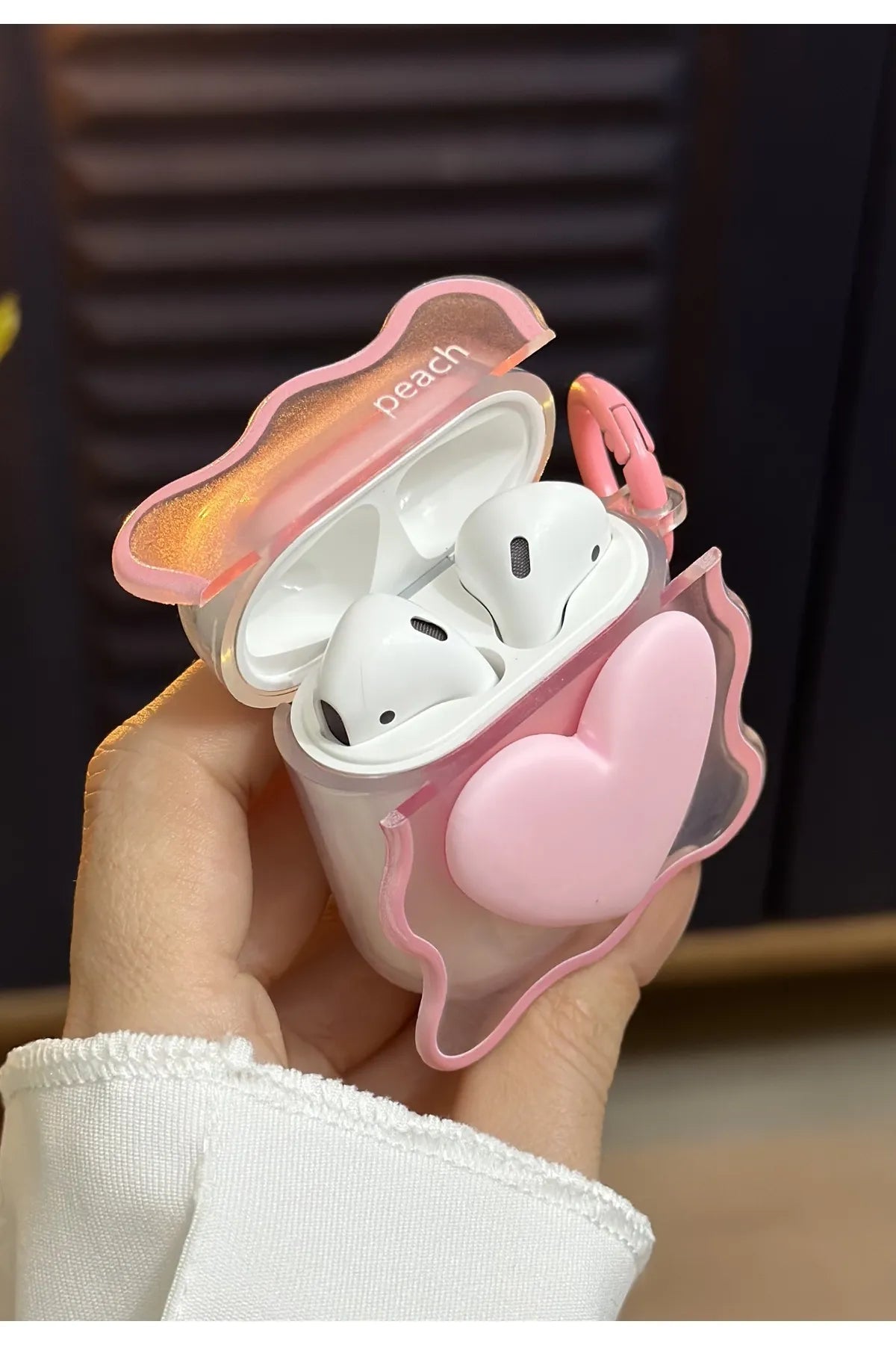 1ST GENERATION AND 2ND GENERATION Compatible Apple AirPods Silicone Case - Cute, Thick Protective Cover with Keychain - Perfect Gift for Girls & Women