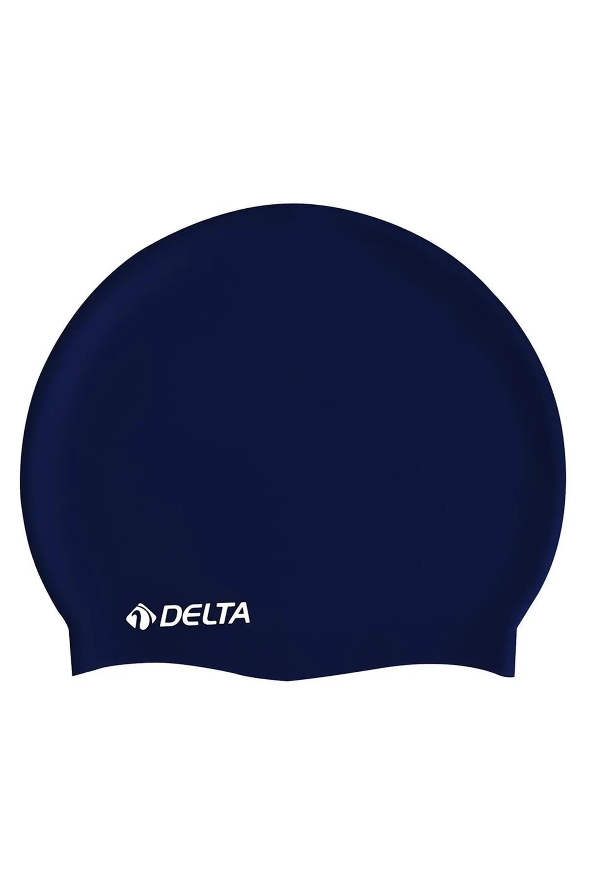 Silicone Bone Deluxe Swim Cap - Solid Navy Blue for Pool and Sea | Ideal for Braids, Dreadlocks, and Long Hair | Includes Free Ear Plugs and PVC Storage Bag