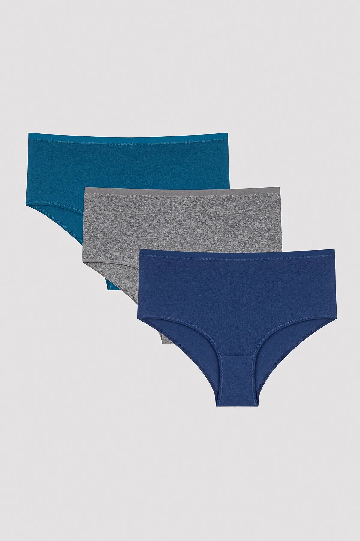 Deep Ocean High Waist 3-Piece Slip Panties: A Fusion of Comfort and Minimalist Design